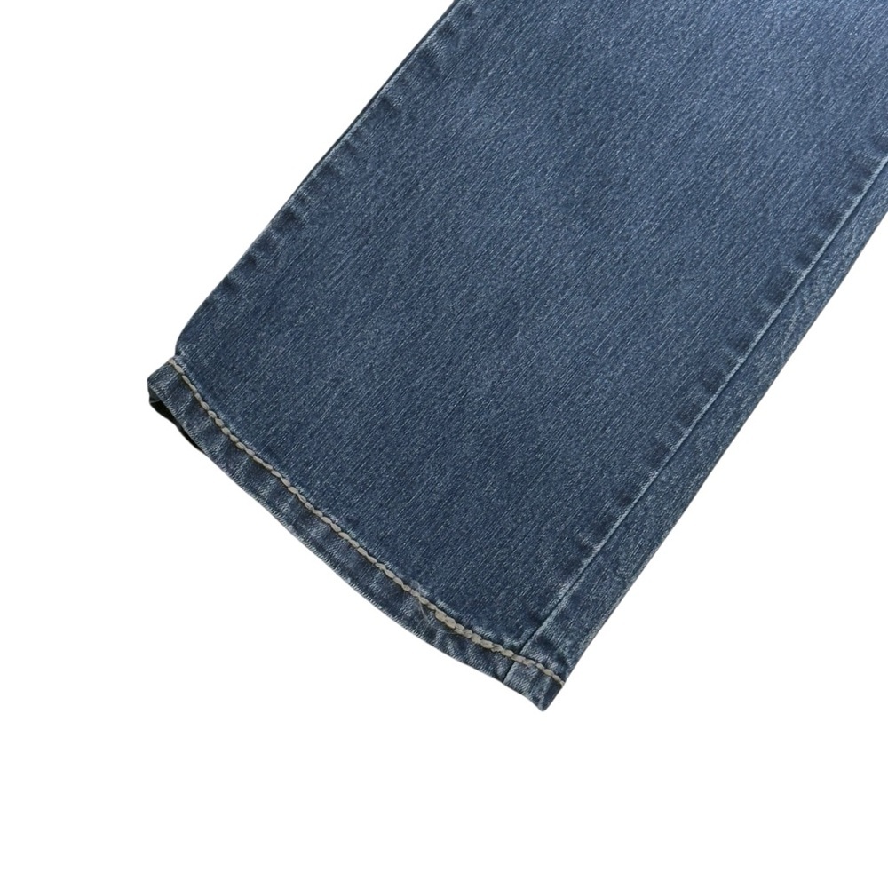 Nine West Vintage America Collection Bootcut Med Wash Gold Stitch Jeans SZ 29 - Picture 9 of 14